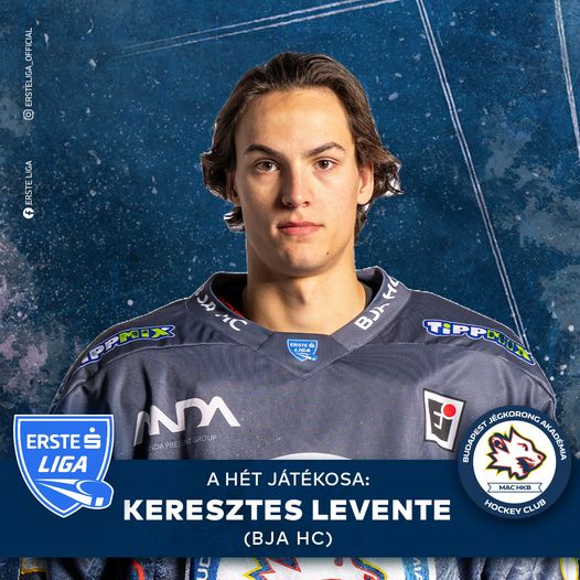 Keresztes Levente nyerte el az Erste Liga hetedik játékhetének legjobb játékosa címet!