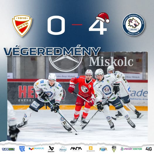 DVTK Jegesmedvék – Budapest Jégkorong Akadémia HC: 0-4