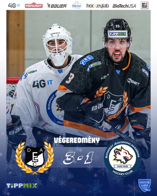 DEAC – Budapest Jégkorong Akadémia HC 3-1