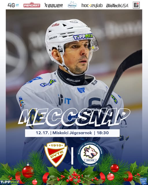 Ma megkezdődik az Officium Magyar Kupa negyeddöntője, a DVTK Jegesmedvék otthonában, a Miskolci Jégcsarnokban lépnek jégre kedvenceink