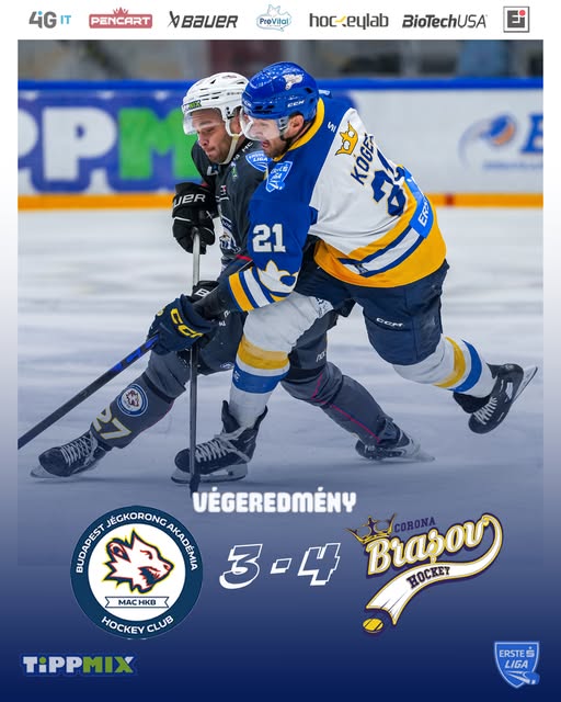 Budapest Jégkorong Akadémia HC – Corona Brasov 3-4