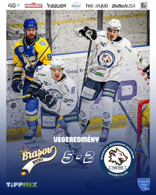 Corona Brasov – Budapest Jégkorong Akadémia HC 5-2￼
