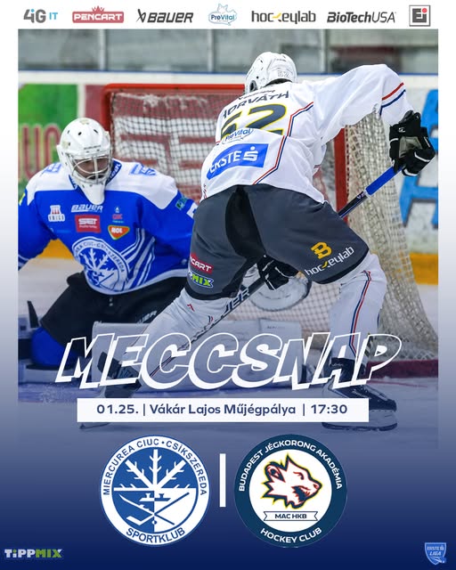 Az alapszakaszban még két mérkőzésen gyűjthetnek pontokat a mieink: ma a Sport Club Csíkszereda ellen, idegenben, a Vákár Lajos jégpályán, és szerdán a Vasas Jégcentrumban, hazai pályán, a Dunaújvárosi Acélbikák ellen