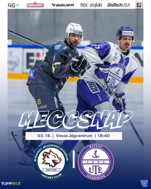 Ma este 18:40-kor hazai pályán, a Vasas Jégcentrumban fogadjuk az UTE csapatát, az Erste Liga negyeddöntő negyedik mérkőzésén