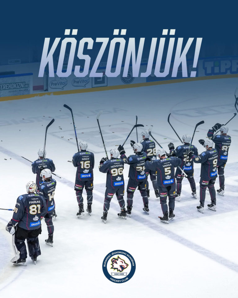 Köszönjük, hogy az egész szezonban mellettünk álltatok, jóban és rosszban egyaránt! Nélkületek nem lett volna ugyanaz sem a küzdelem, sem a hangulat