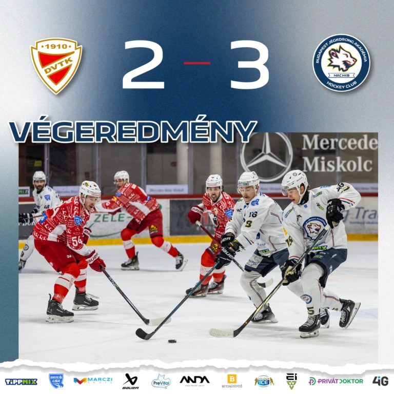 DVTK Jegesmedvék – Budapest Jégkorong Akadémia HC 2-3 (hosszabbítás után)